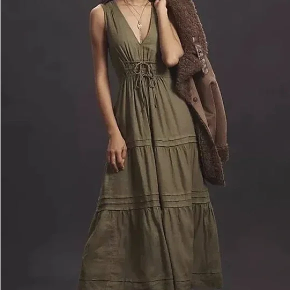The Somerset Maxi Dress: Linen Ties Edition The Somerset Maxi Dress: Linen Ties Edition